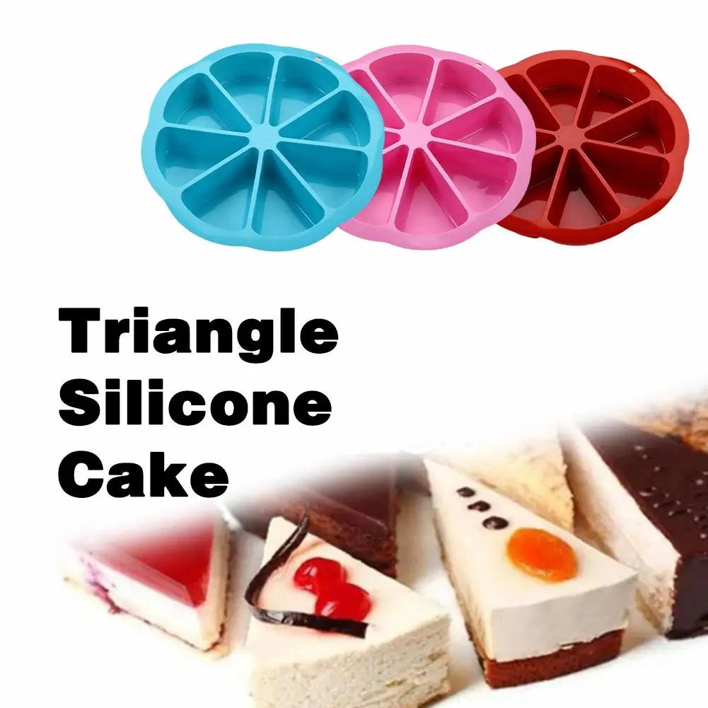 8 Loch Silikon Backform für Kuchen Gebäck und Pizza Portionen-Yabubest - Home & More