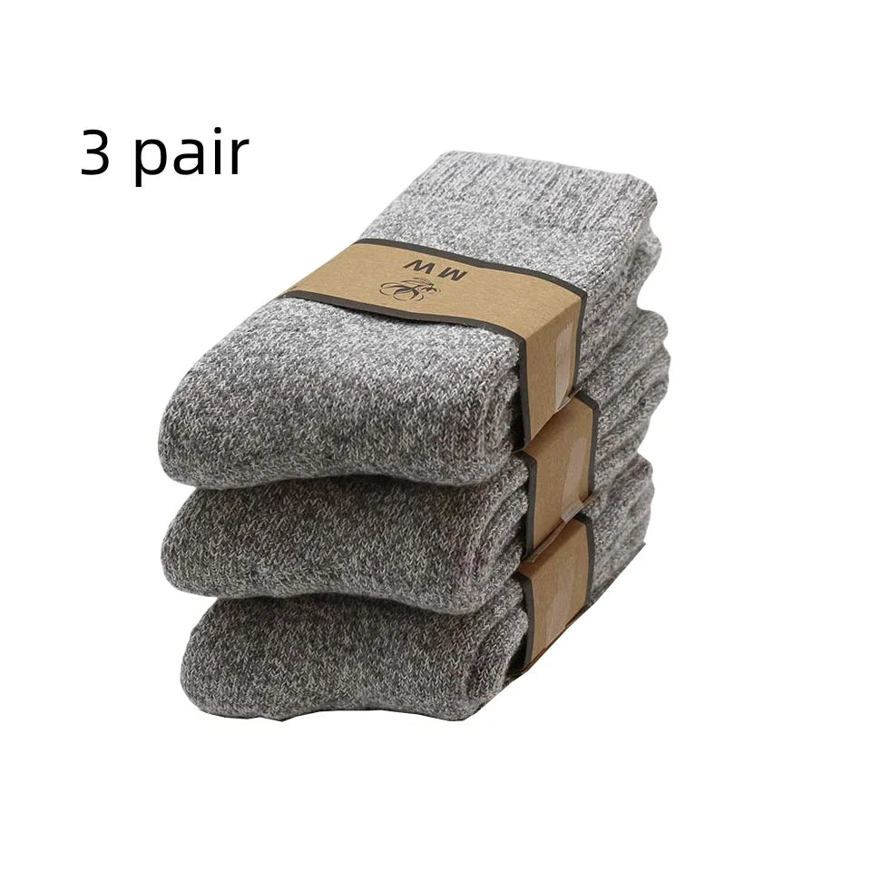 Dicke warme Merino Wollsocken für Männer im 3er Pack