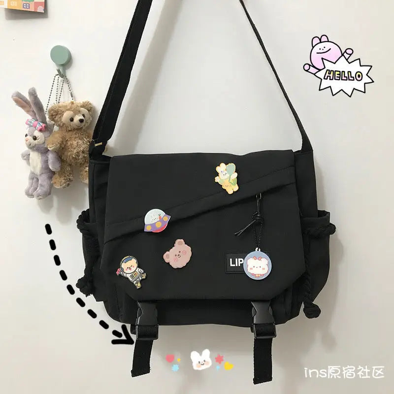 Stylische Leinwand Umhängetasche – Große Kapazität, leichter Komfort - sicherer Verschluss