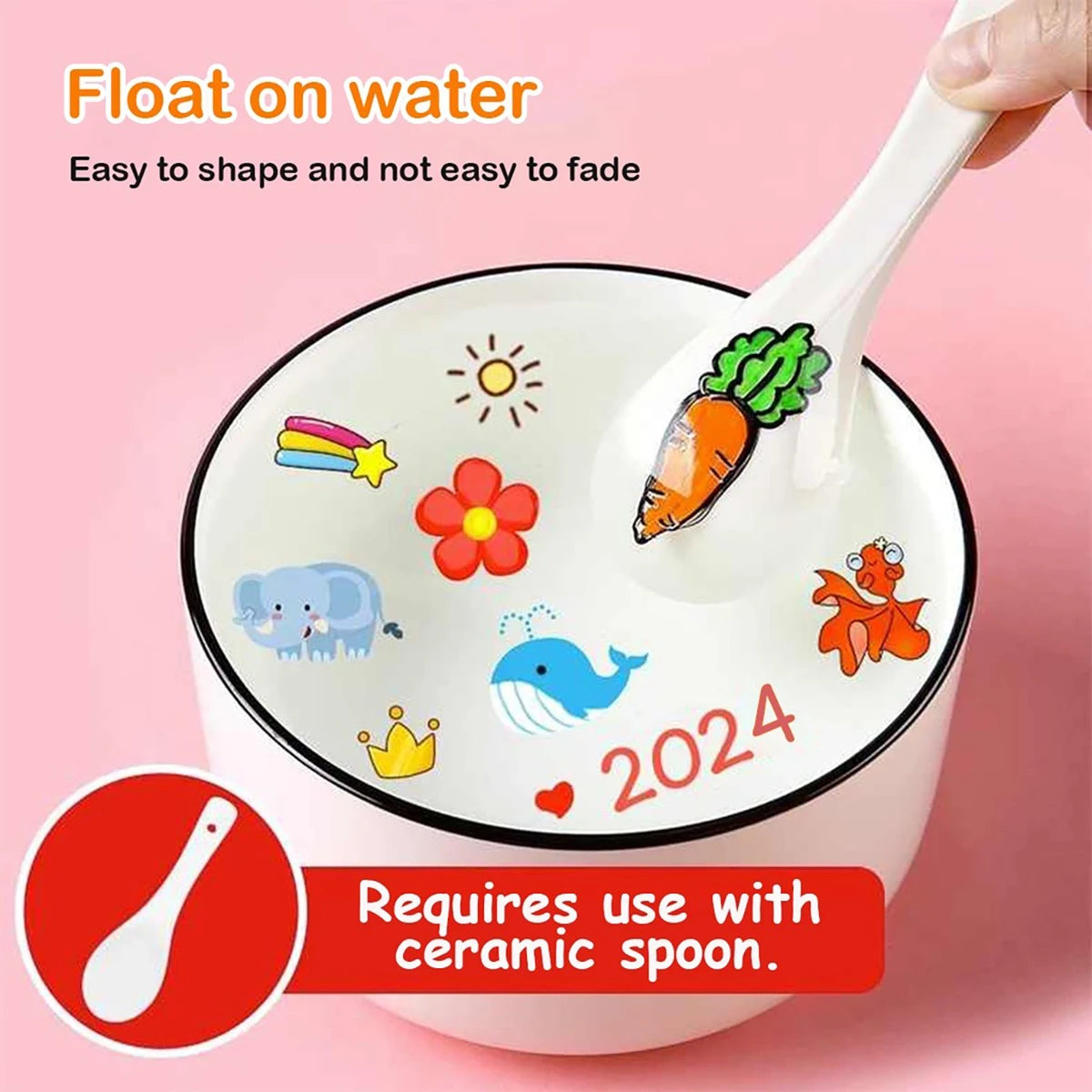 12 bunte schwimmende Aquarellstifte mit Pinselset Lern und Kulturzubehör