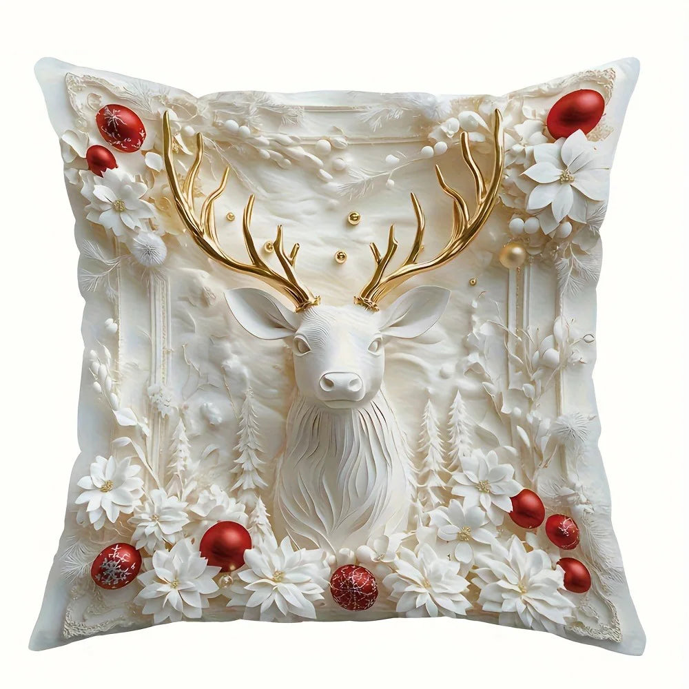 Dekorative Kissenbezüge für festliche Heimdekoration zum Weihnachtsfest