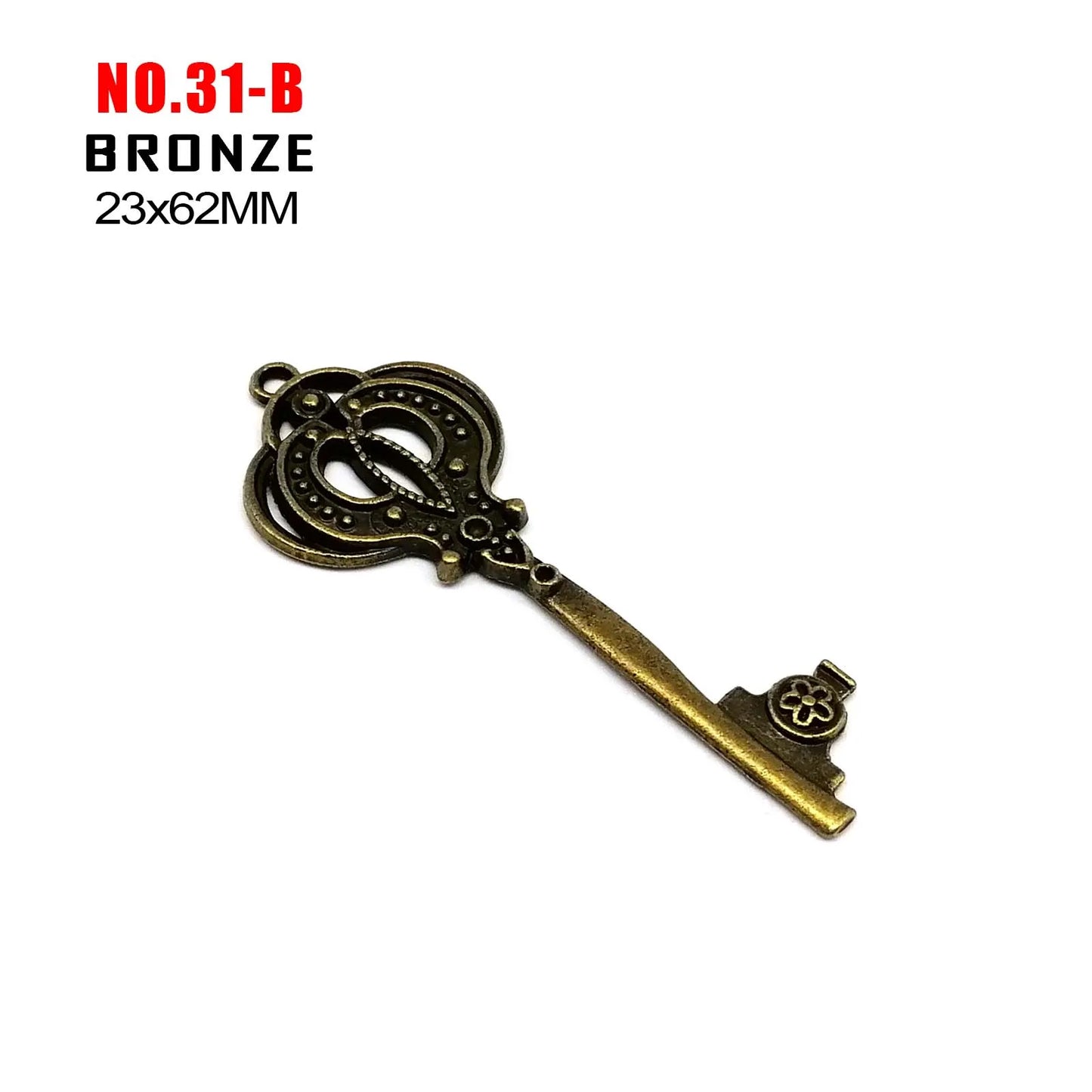 5 Retro Schlüssel Steampunk Charms für kreatives DIY-Projekt