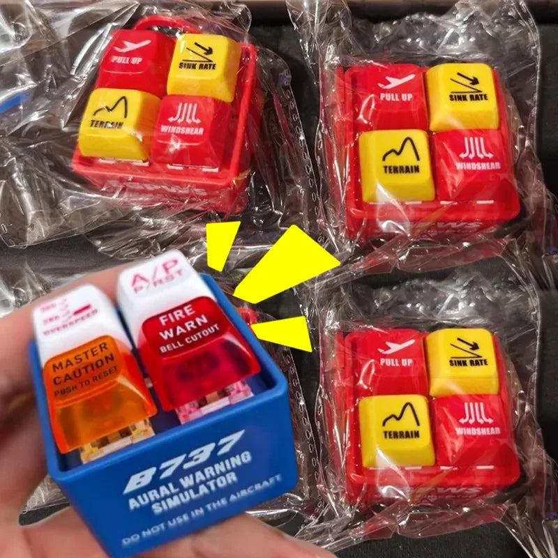 Tragbarer Flugzeug Notfall Sound Simulator Schlüsselanhänger mit Alarm