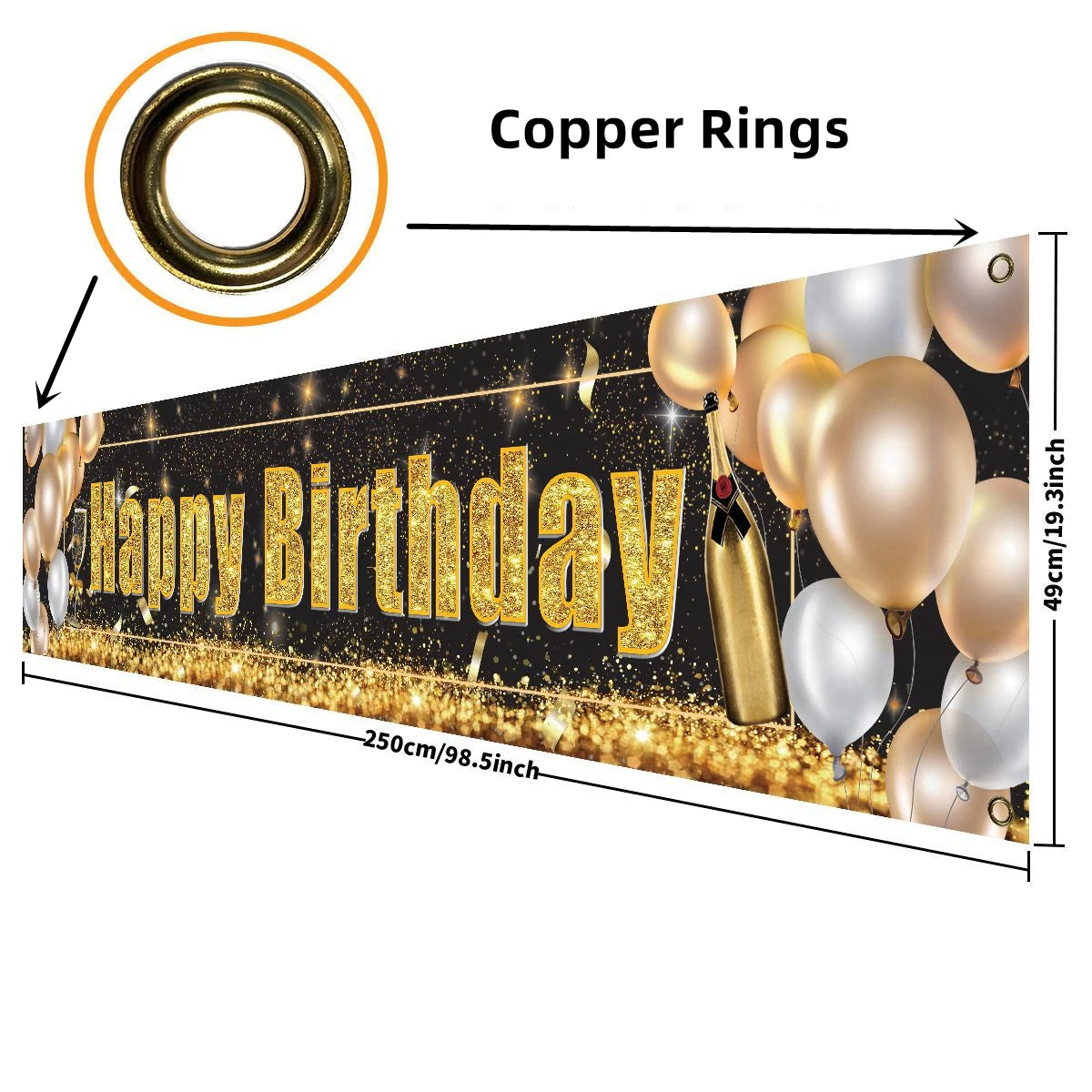 250cm Halloween Banner mit Kürbis und blutigen Handabdrücken für Indoor Outdoor