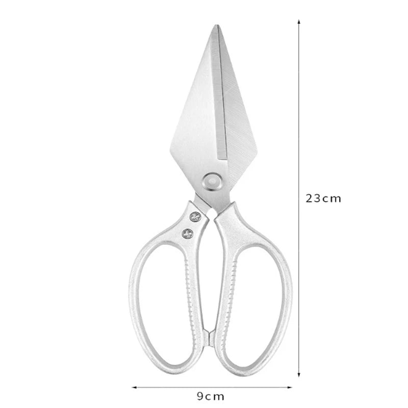 Ultrascharfe Edelstahl Küchenschere Mehrzweck für Geflügel, Fleisch, Knochen
