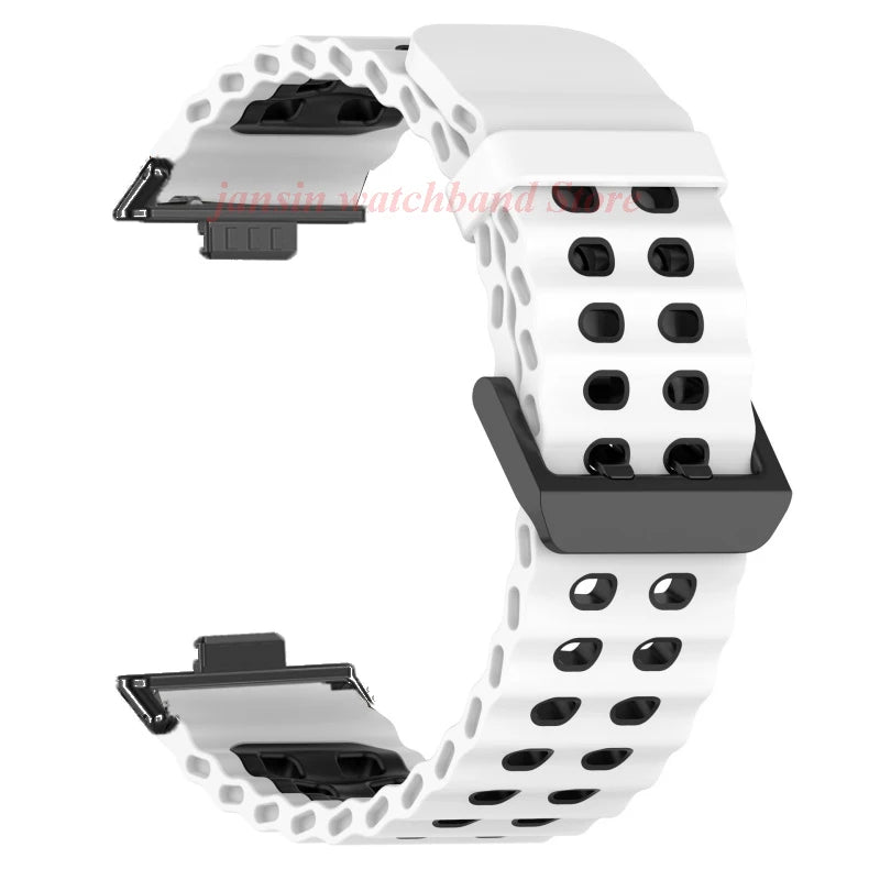 Atmungsaktives Sport-Silikonarmband für Huawei Fit 4 Pro – Komfort - Stil