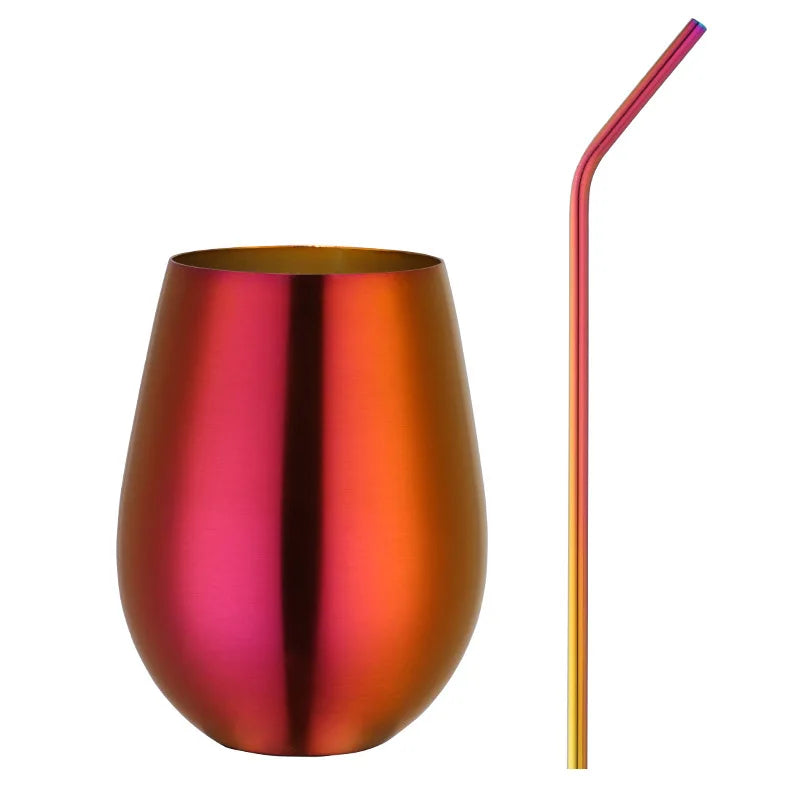Stilvoll - Robust: 500 ml Edelstahl Trinkbecher in Rose Gold für Bar - Outdoor