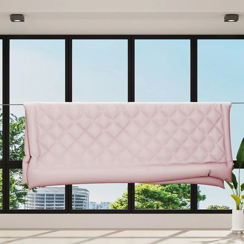 Teleskopische unsichtbare Wäscheleine für Innenbereich ohne Bohren