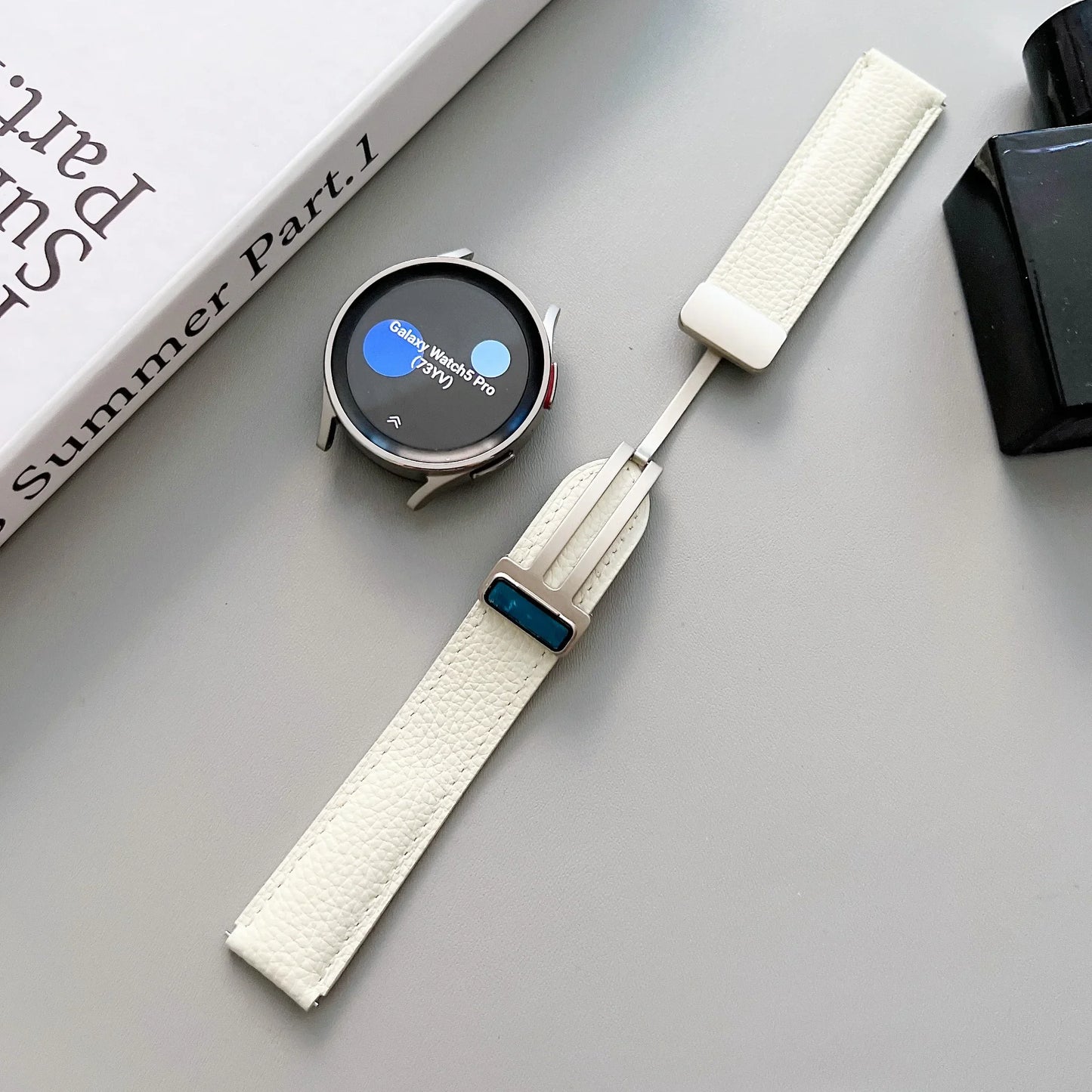 22 mm Lederarmband mit Magnetschnalle für Xiaomi Redmi Watch