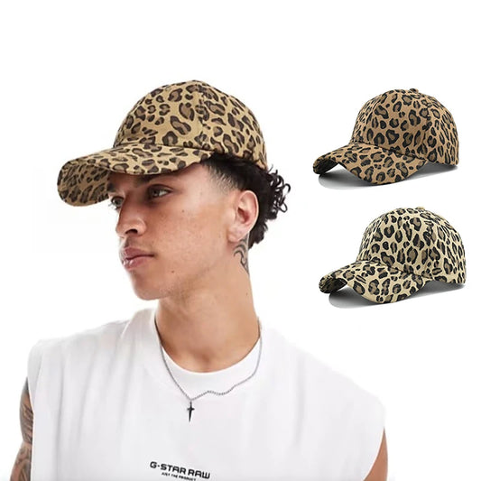 Unisex Baseballkappe mit Leopardenmuster aus Baumwolle, verstellbar - Yabubest - Home & More