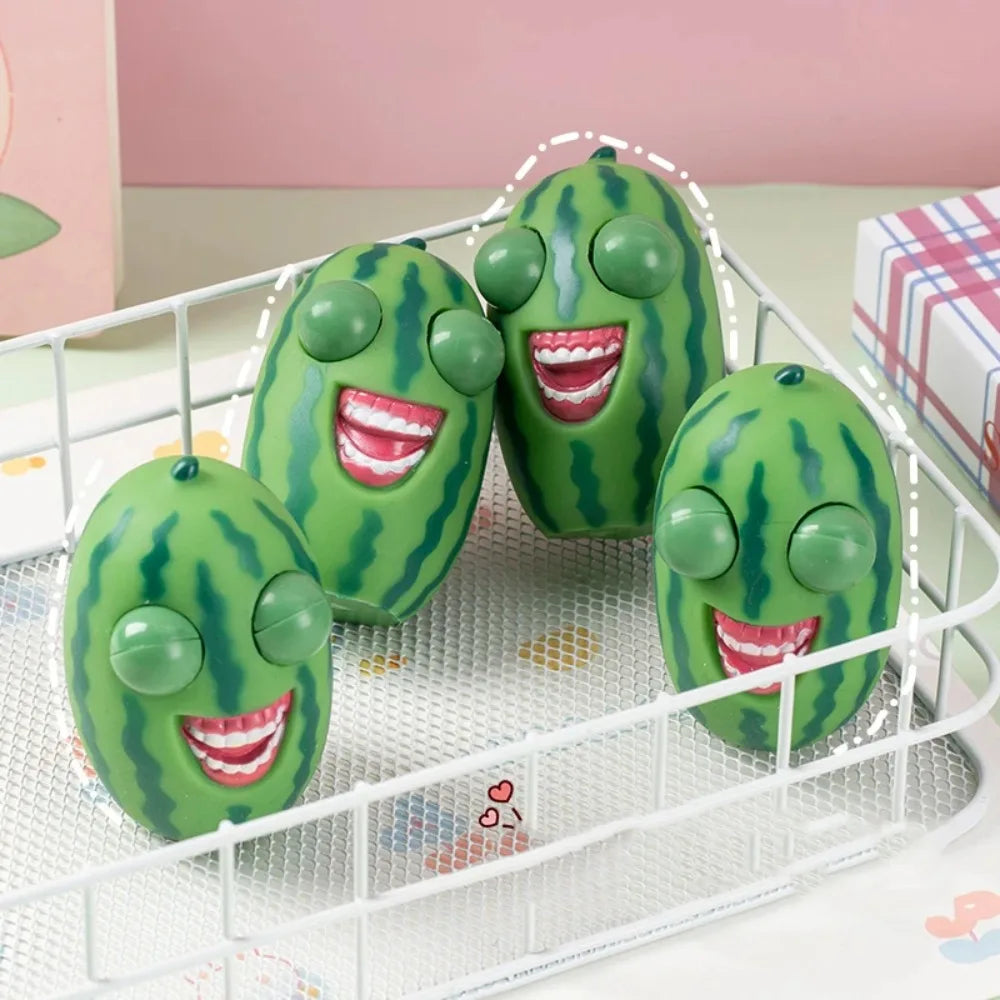 Squishy Watermelon Pop Eyes Stressabbau Zappelspielzeug für Kinder Erwachsene