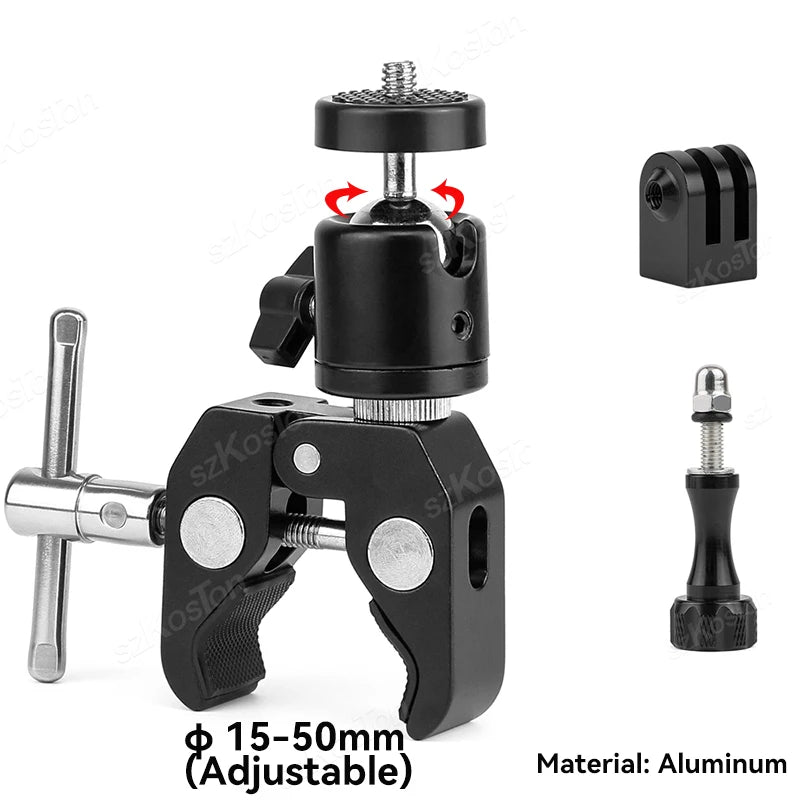 Action Kamera Halterung Fahrrad Motorrad Lenker Selfie Stick Einbeinstativ