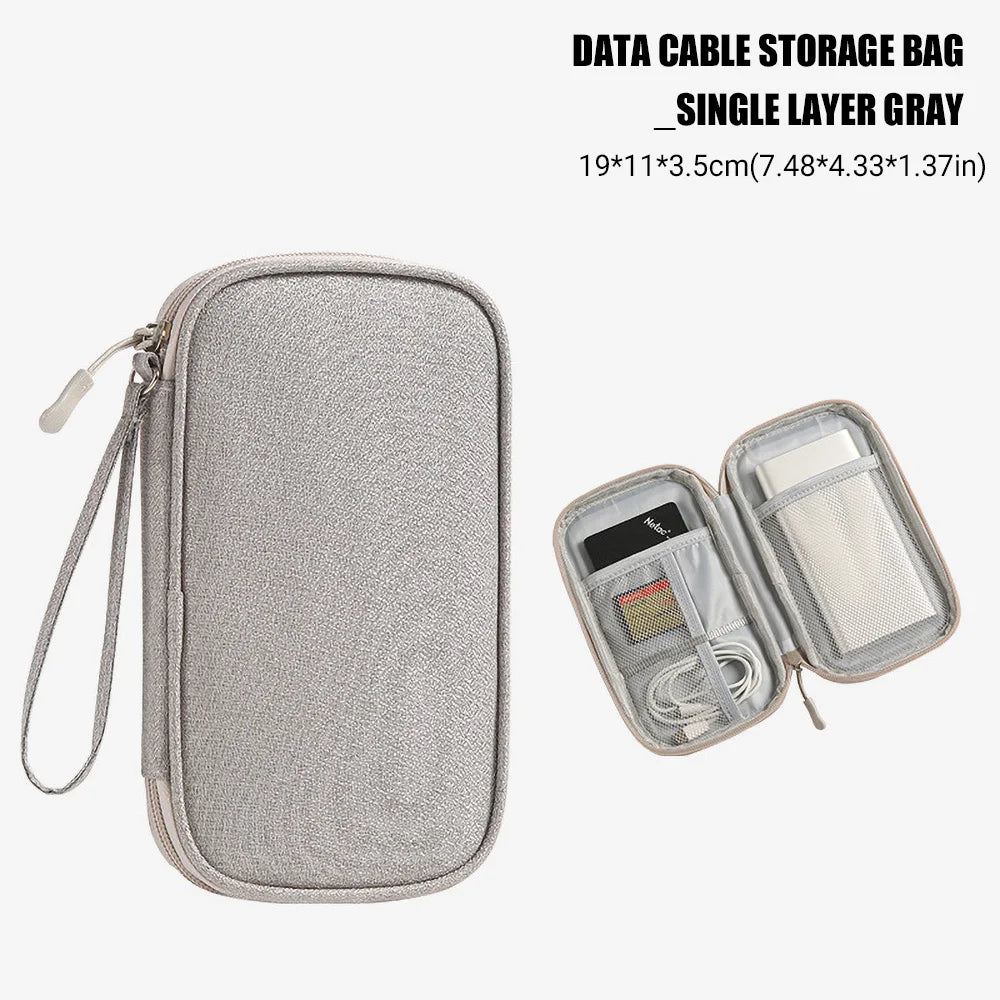 Reise Organizer Tasche für Kabel USB Ladegerät Wasserdicht Tragbar Mehrschichtig