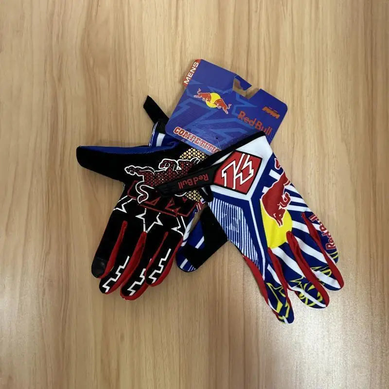 Vollfinger MTB Motorradhandschuhe rutschfest mit Silikon Gel Schutz Herren Damen