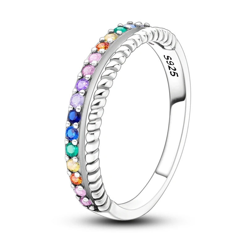 Funkelnder 925 Silber Ring mit Zirkon – Edle Designs für Frauen