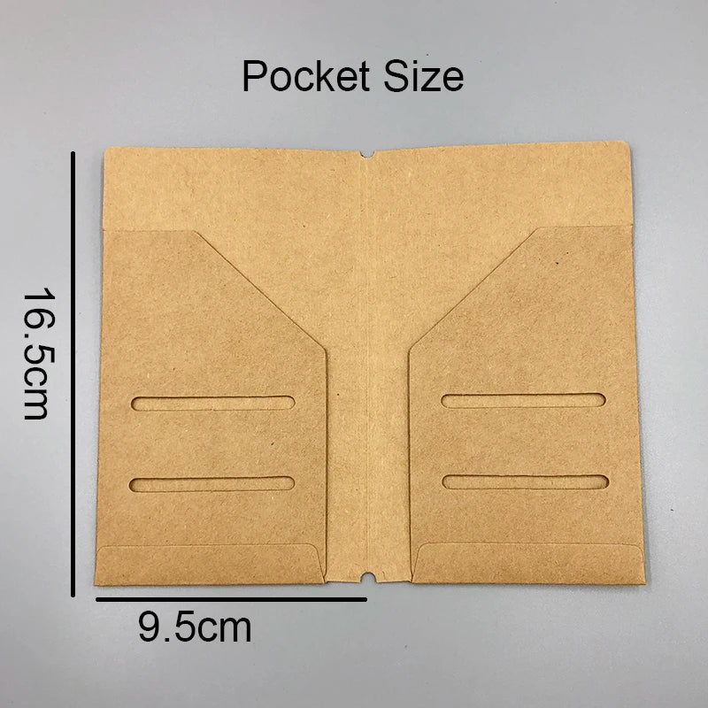Praktischer Kraftpapier Umschlag zur Aufbewahrung für Reiseplaner