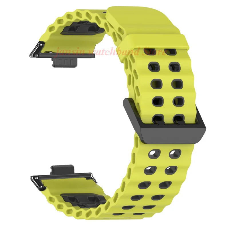 Atmungsaktives Sport-Silikonarmband für Huawei Fit 4 Pro – Komfort - Stil