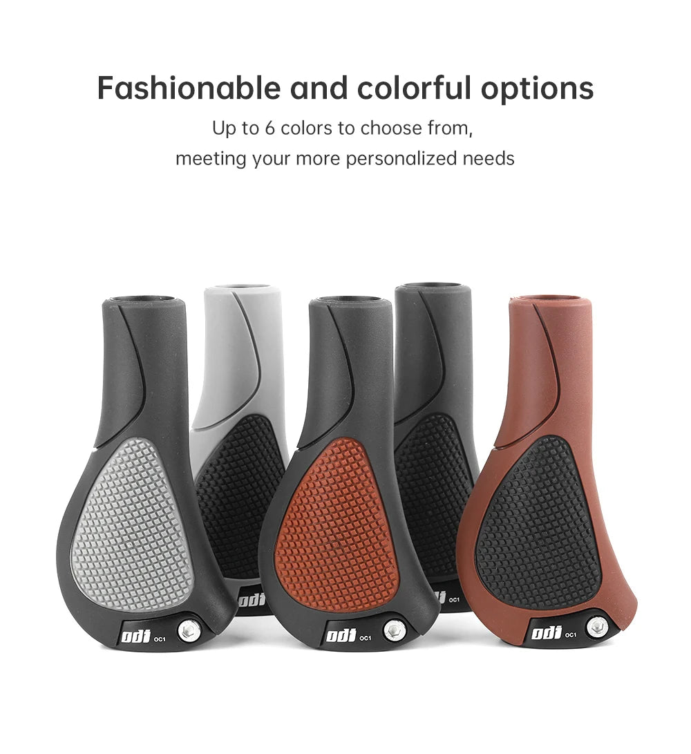 Ergonomische Fahrradgriffe mit rutschfestem Gummi und großem Pad