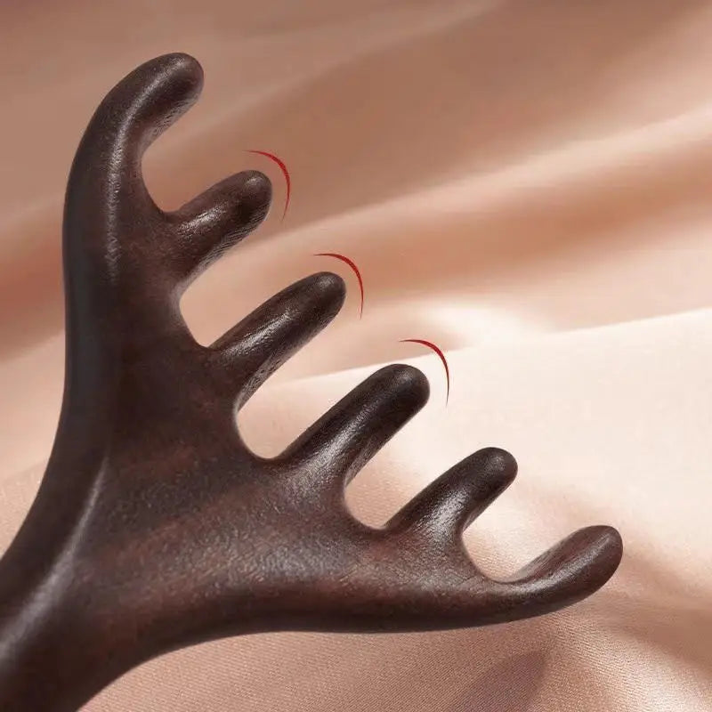 Holz Meridian Massage Kamm 6 Klauen Kopf Massagegerät für Entspannung-Yabubest - Home & More