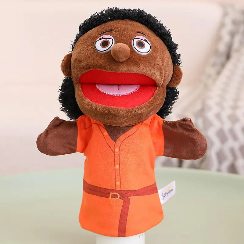 Weiche Stofftier Familien-Handpuppen Set für Kinder Lernspielzeug Kawaii