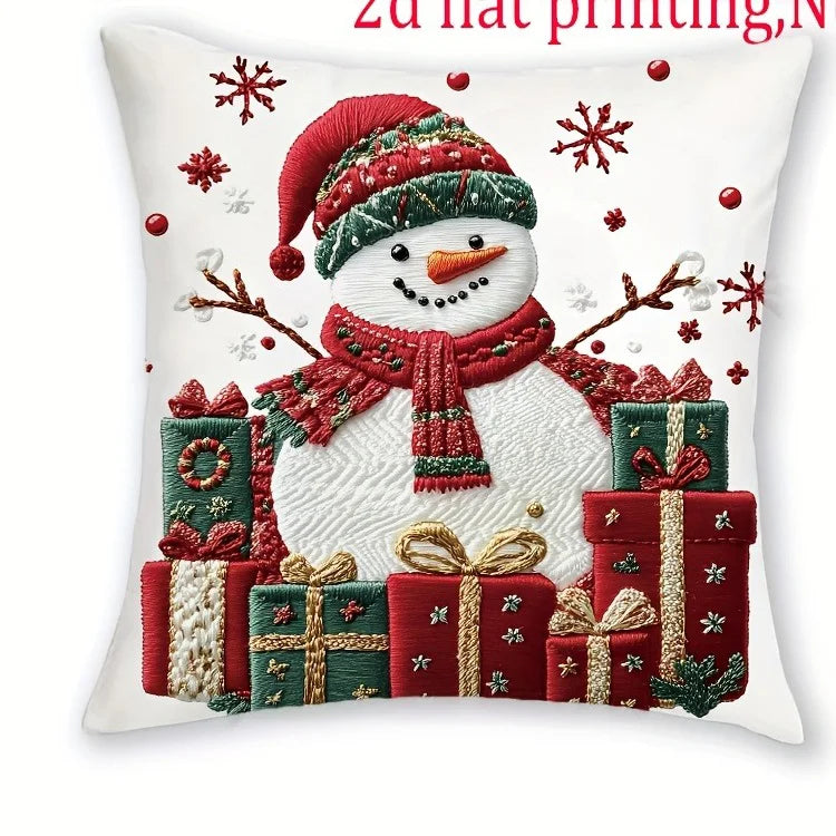 Weihnachtliche Kissenbezüge mit festlichen Motiven für Ihr Zuhause