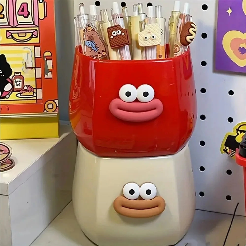 Magnetischer Stifthalter mit großem Mund Kunststoff DIY Büro Aufbewahrung
