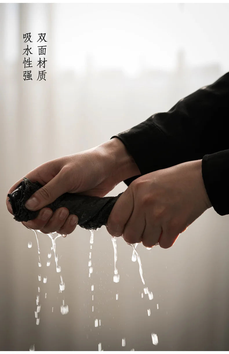 Verdicktes Geschirrtuch aus Baumwolle und Leinen für Küche und Teetisch-Yabubestshop