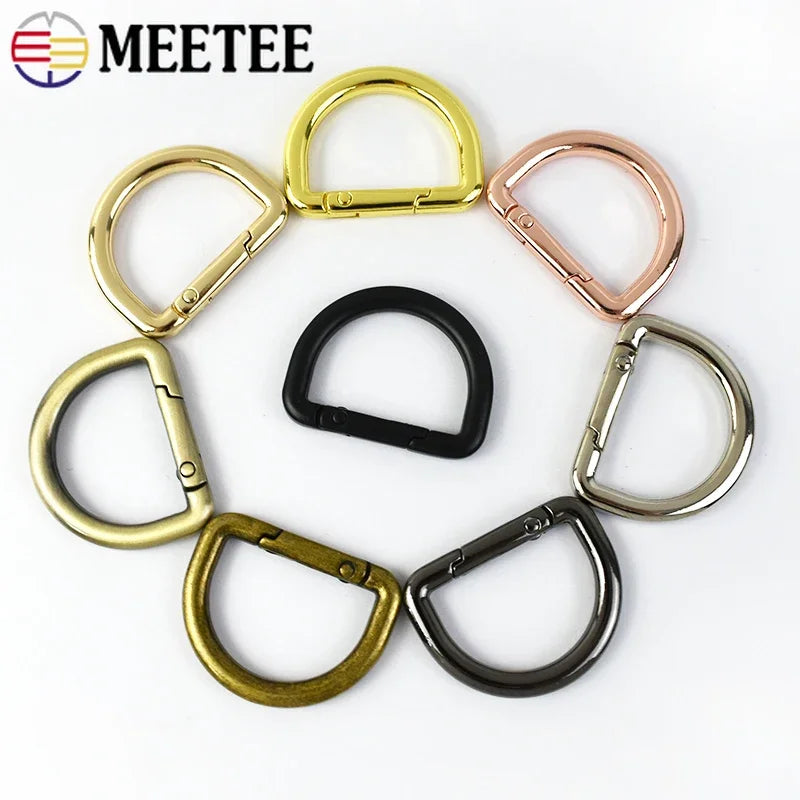 D Ring Karabiner Schnallen Set 5 10 20 Stück für Taschen Gurt