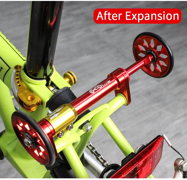 MUQZI Easy Wheels Teleskopverlängerungsstange für Brompton Faltrad-Yabubest - Home & More