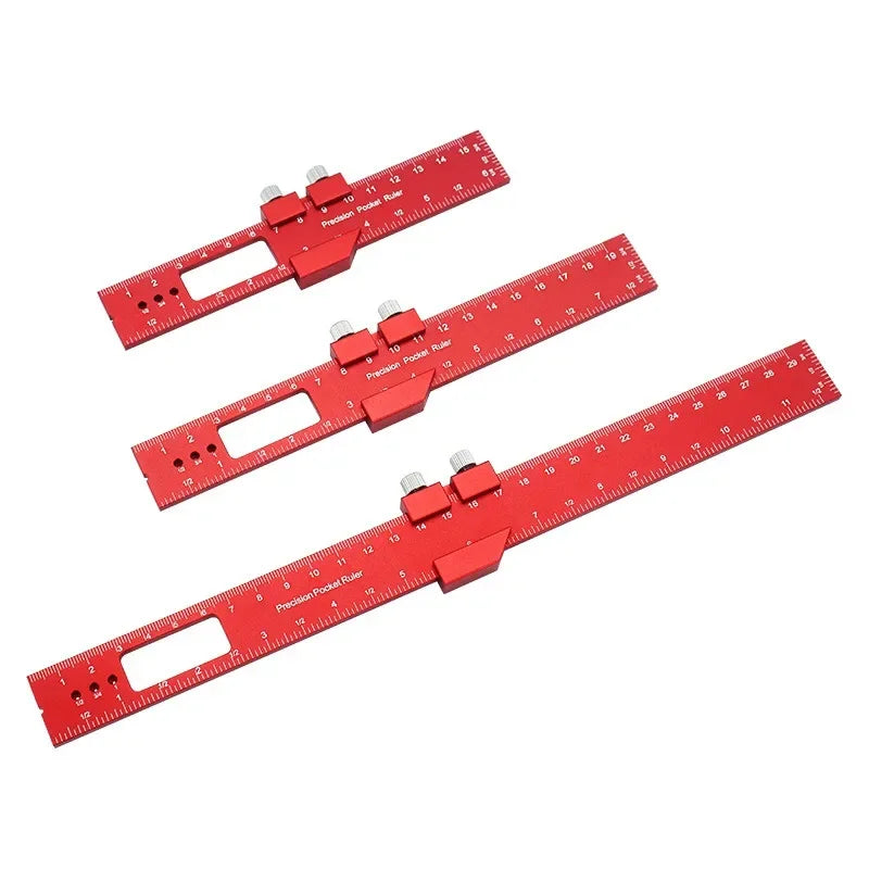 Präzisions T Lineal mit Schiebestopp für Tischler Markierung