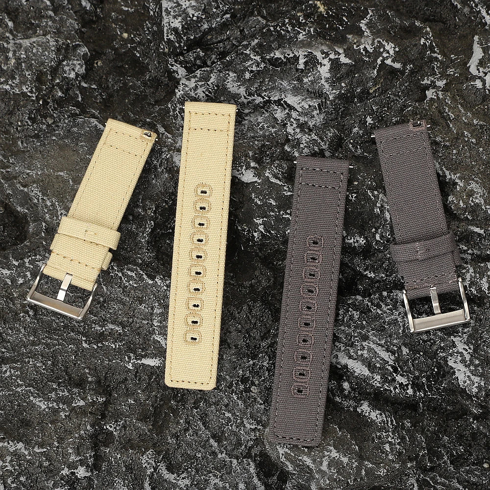 Schnellverschluss Uhrenarmband Nylon-Canvas 18-22 mm mit Pin Schnalle-Yabubest - Home & More