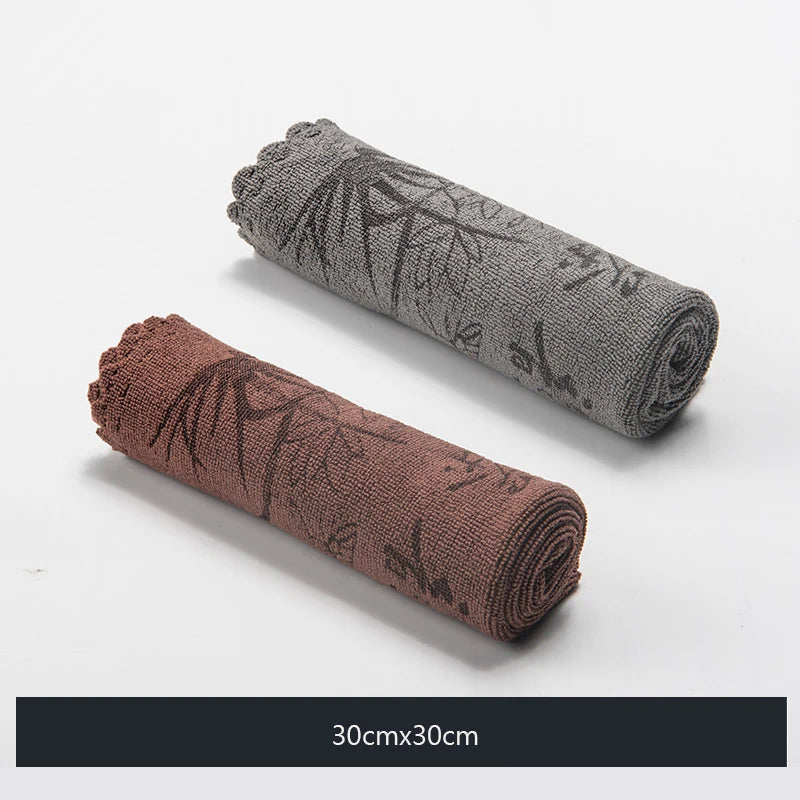 Saugfähiges Rotes Küchengeschirrtuch aus Faser-Yabubestshop