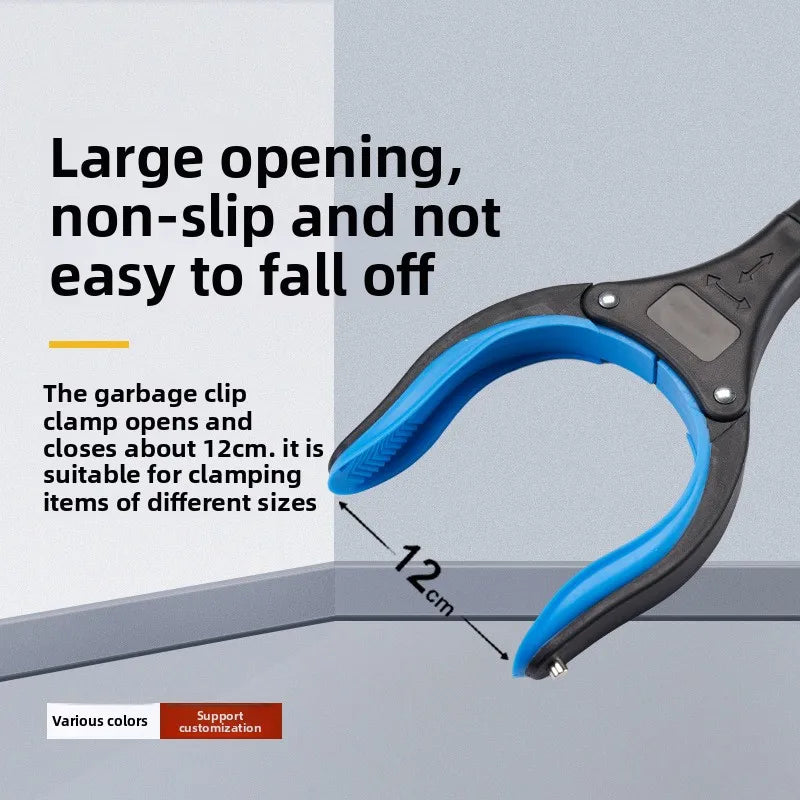 Zusammenklappbarer Müllclip mit langem Griff aus Aluminium für Haushalt und Outdoor