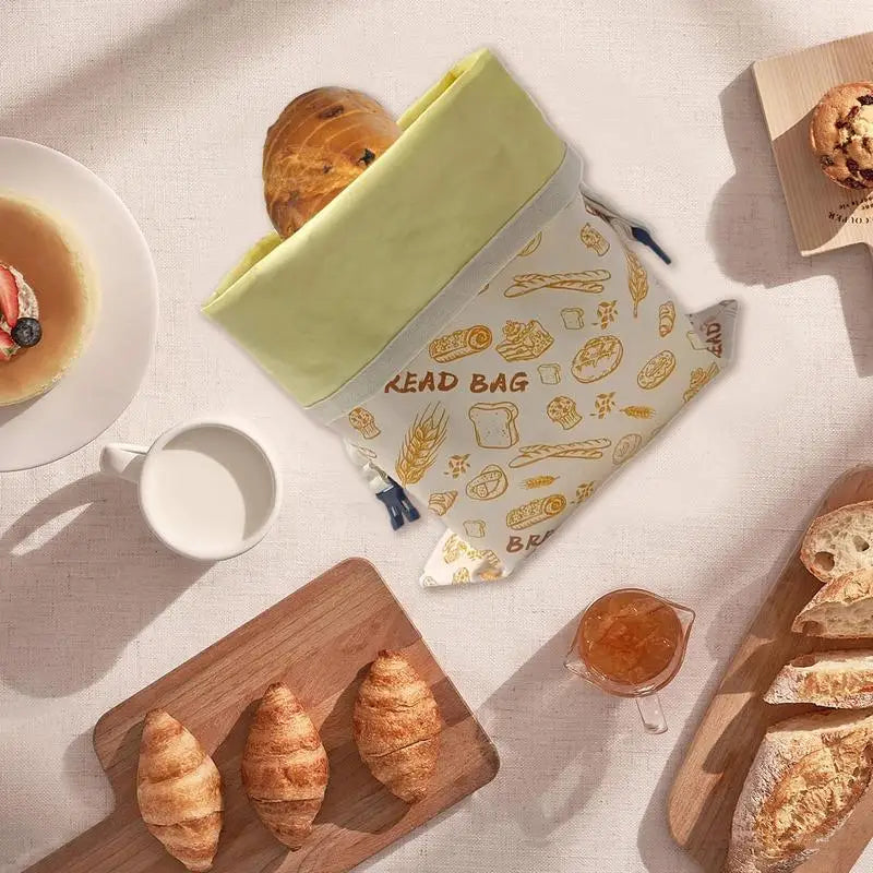Wiederverwendbarer Bienenwachs Brotbeutel 30x39 cm fuer Frische T