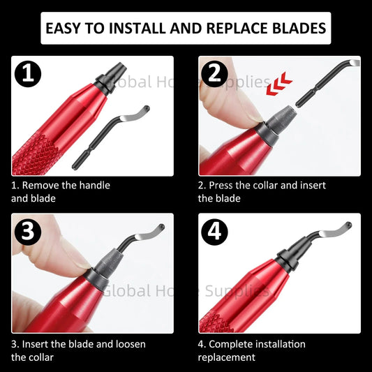 Entgratungswerkzeug RB3000 mit 1 oder 11 Schnellarbeitsstahl-Schwenkklingen