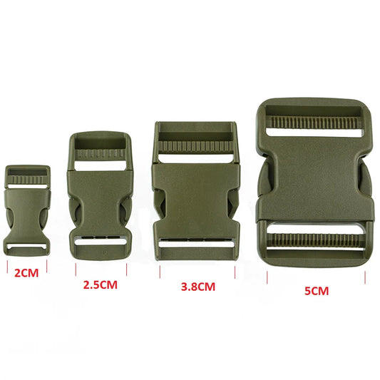 2x Kunststoff Schnallen doppelt verstellbar 20-50mm für Rucksack Gürtel
