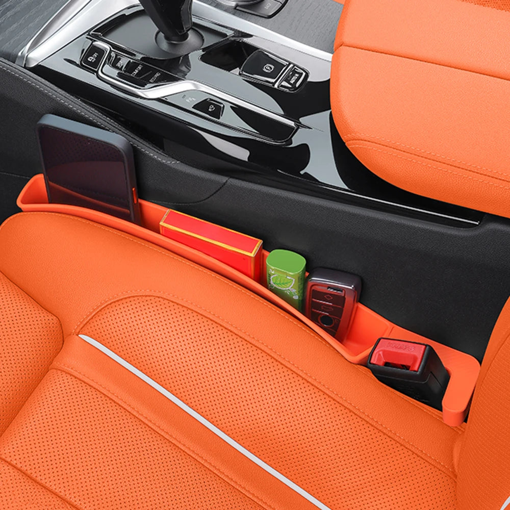 2er Set Auto Sitzlücken Füllbox – Organizer für Handy & Kleinteile