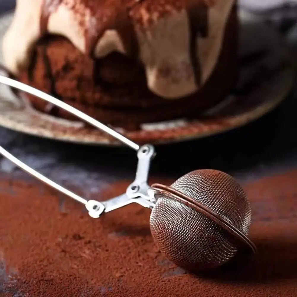 Wiederverwendbarer Edelstahl Teeei Sieb mit Griff für perfekten Tee