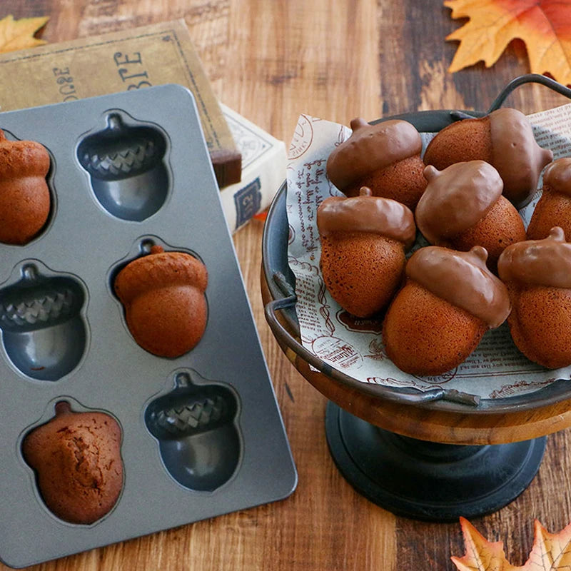 Antihaft Backform aus Kohlenstoffstahl für 6 Madeleines und Kekse