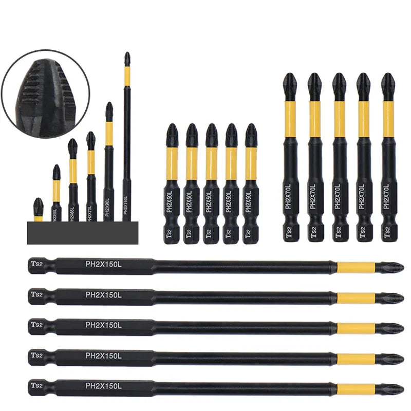 Rutschfester Magnet Kreuzschlitz Bit für effiziente Schraubarbeiten