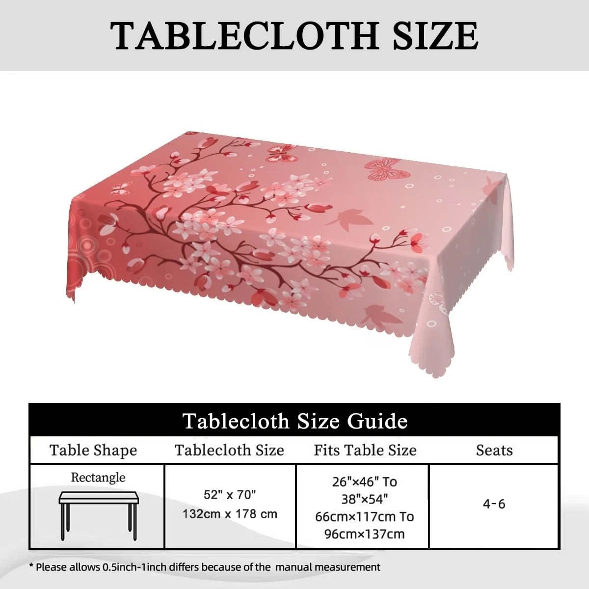 Wasserdichte Rechteck Tischdecke pflegeleicht für Feste und Alltag