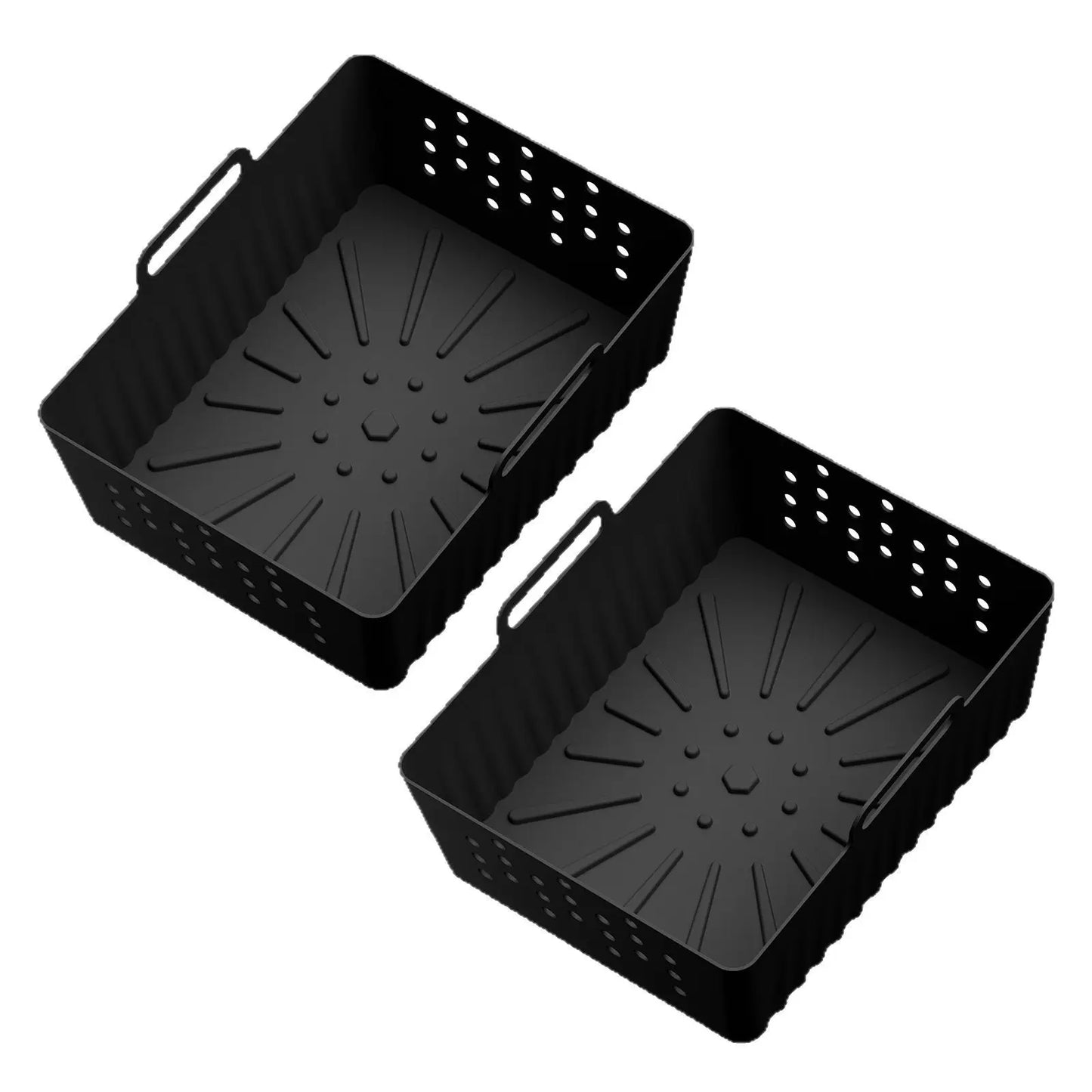 2er-Set Silikon Backformen für Air Fryer - Antihaft - Wiederverwendbar