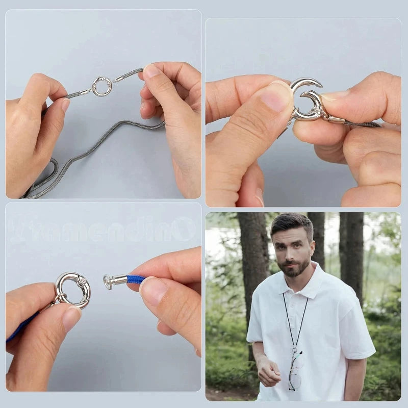 Unisex Brillenband Nylon Kordel für Sonnenbrille und Lesebrille 2 Varianten