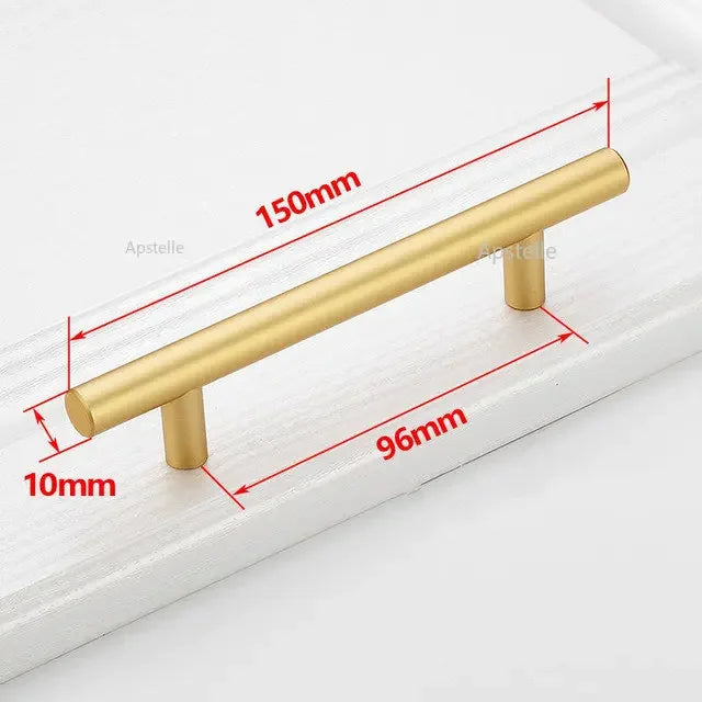 Moderner Möbelgriff Edelstahl schwarz/goldfarben Schrank Schublade Stange