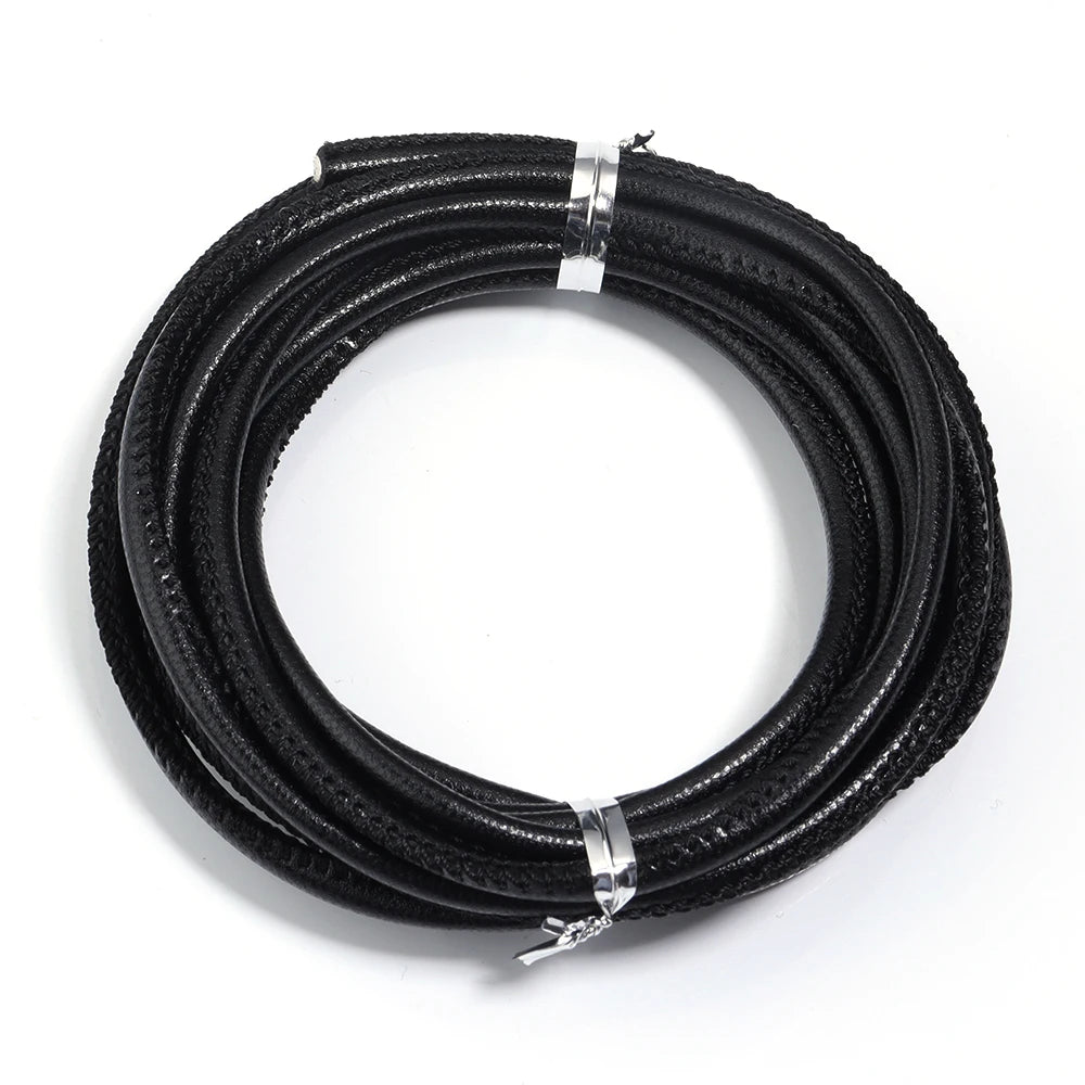 5 Yards 3mm Bunte Runde Schaffell Leder Schnüre für DIY Dekoration-Yabubest - Home & More