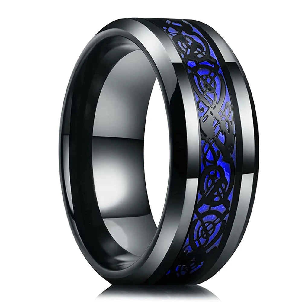 Fashio Männer Ringe Schwarz Titan Edelstahl Ringe Für Männer Frauen Ziegel Muster Finish Abgeschrägte Kante Hochzeit Ring Partei Schmuck