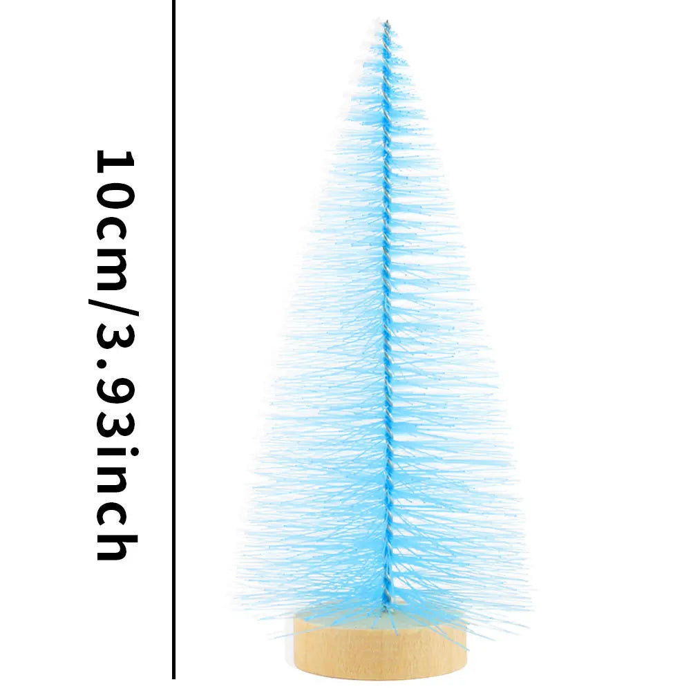 Mini-Weihnachtsbäume und Flaschenbäume für festliche Tischdekoration