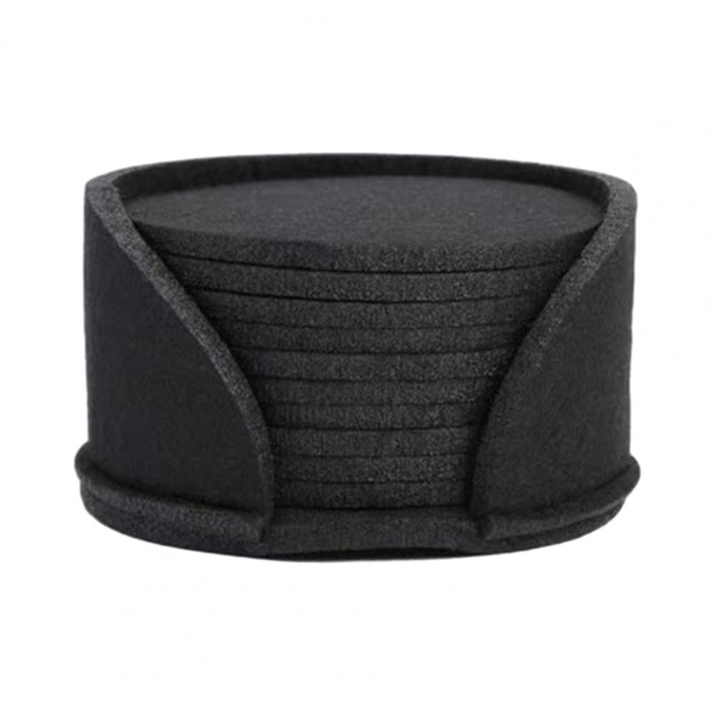 10er Set runde Filz-Untersetzer mit Wärmeisolierung und Antirutschfunktion