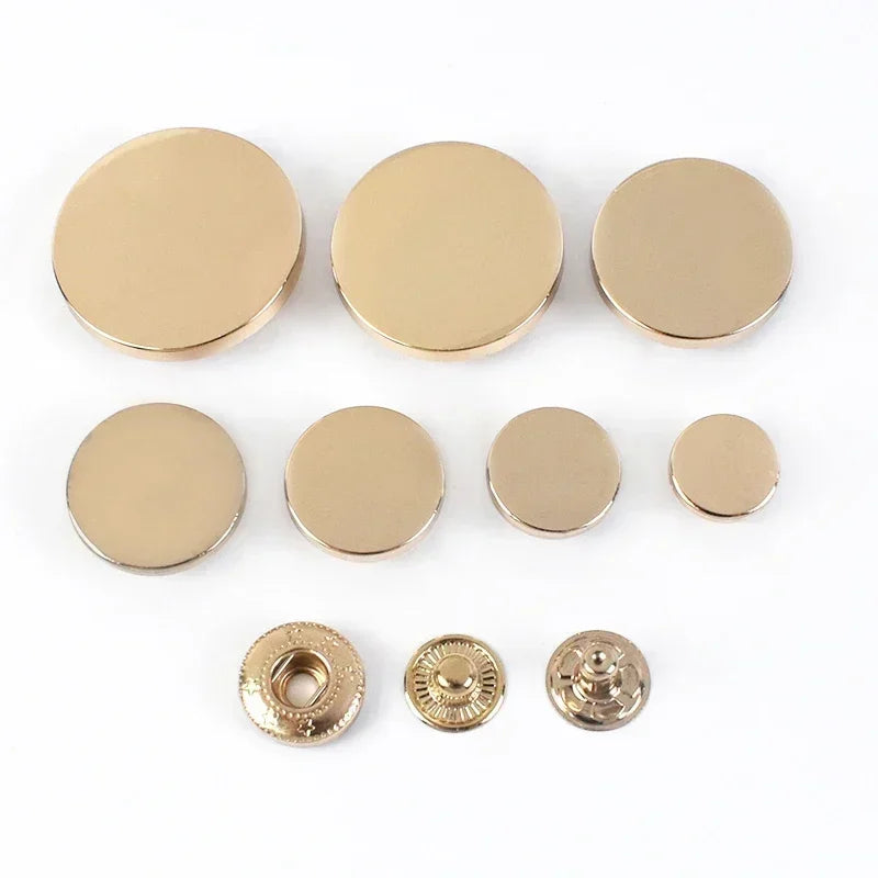 20 Sets Metall Druckknöpfe 10 12 15 17 20 25 mm Nähzubehör