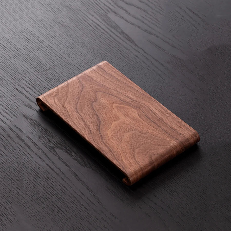 Rechteckiges Holz Display Rack mit hitzebeständigem Tablett